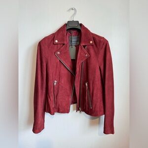 Allsaints Garnet Suede Dalby Biker Jacket